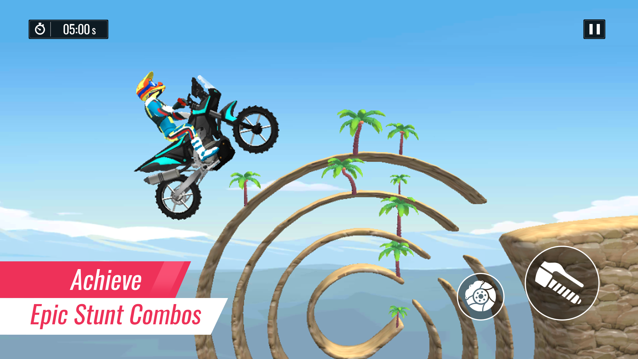 اسکرین شات 2 بازی Moto Rider Bike Race Game