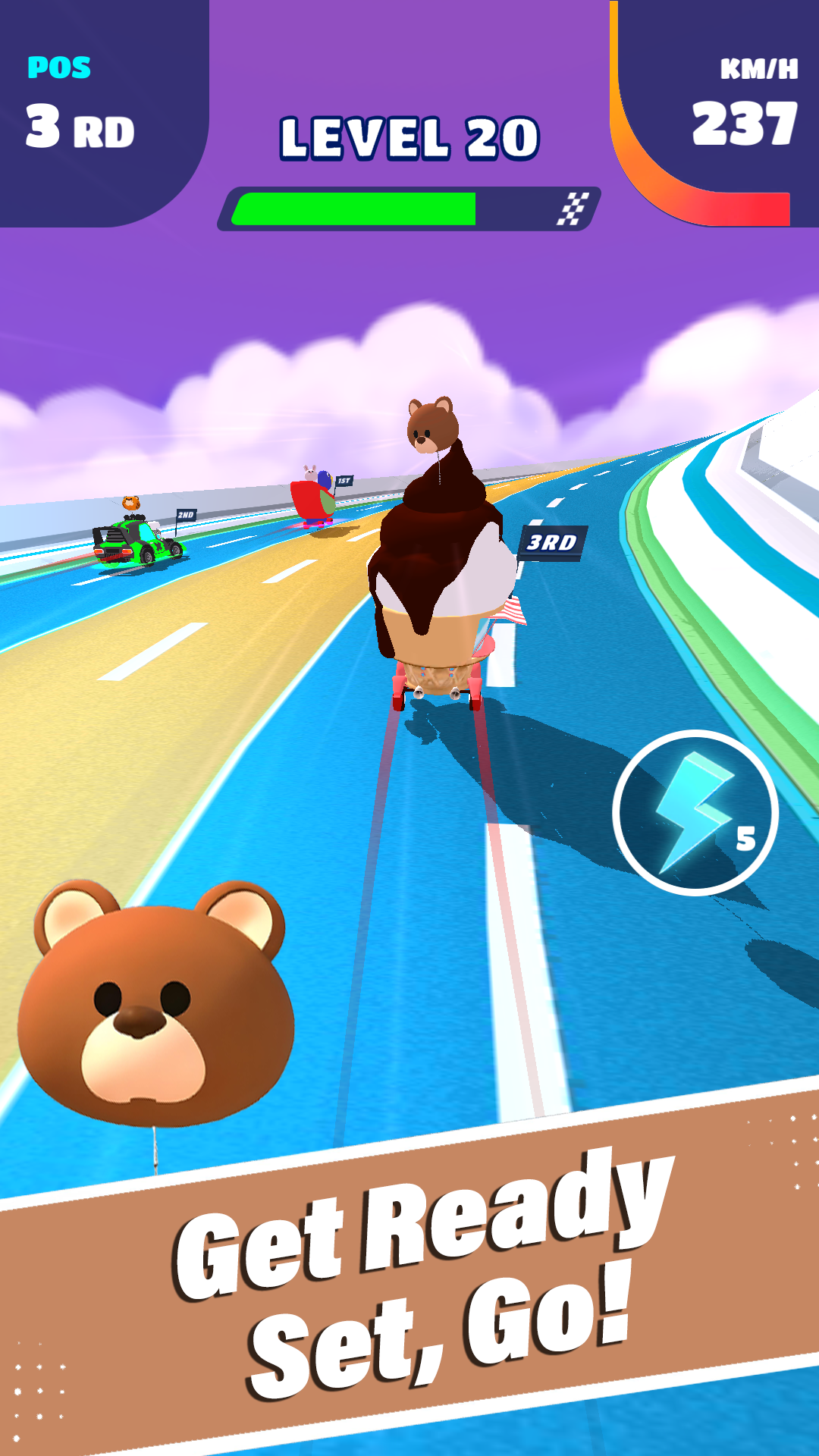 اسکرین شات 4 بازی Racing Go: Car Race 3D