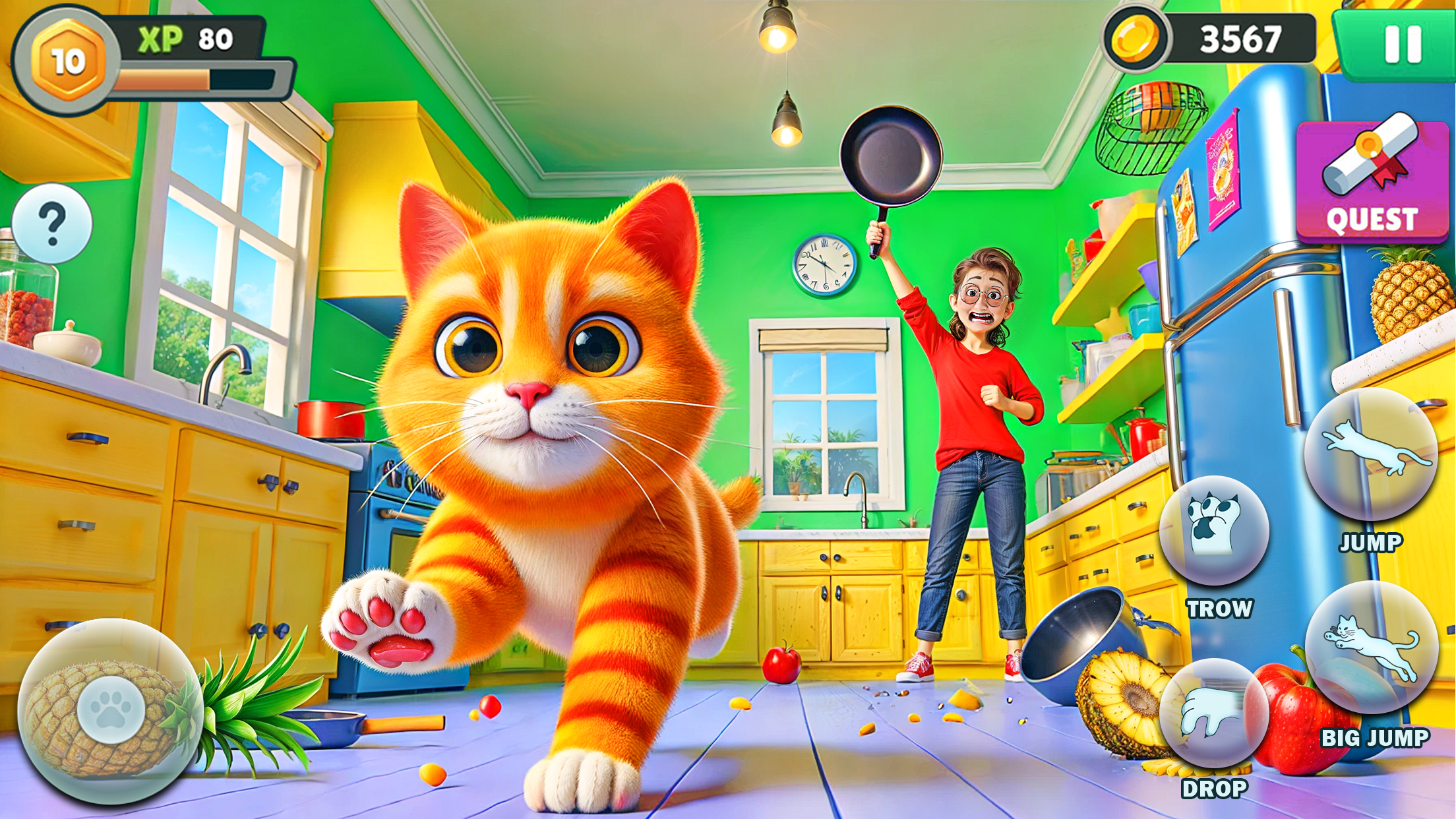 اسکرین شات 2 بازی Bad Cat: Elder Gran Simulator
