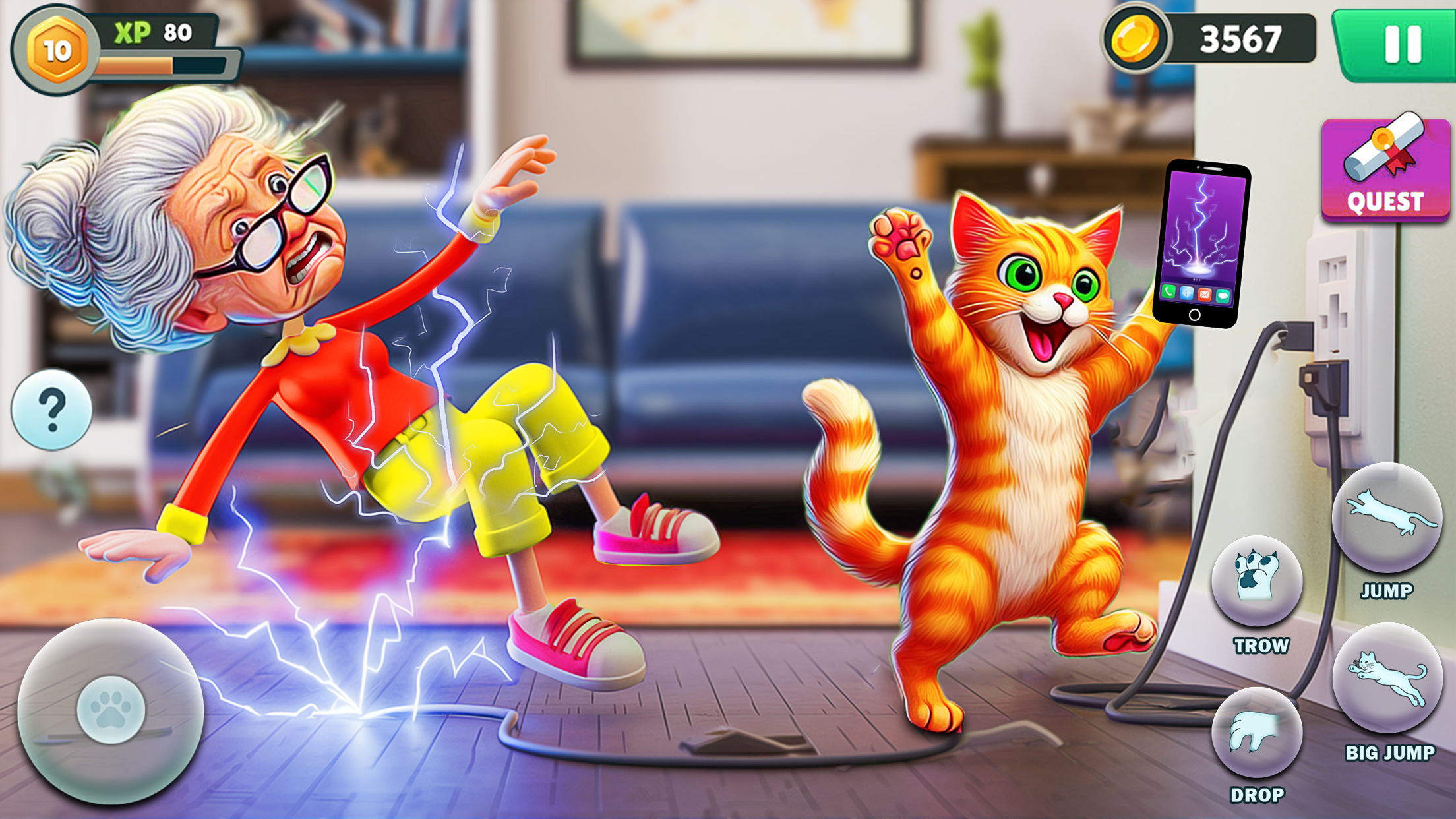 اسکرین شات 7 بازی Bad Cat: Elder Gran Simulator
