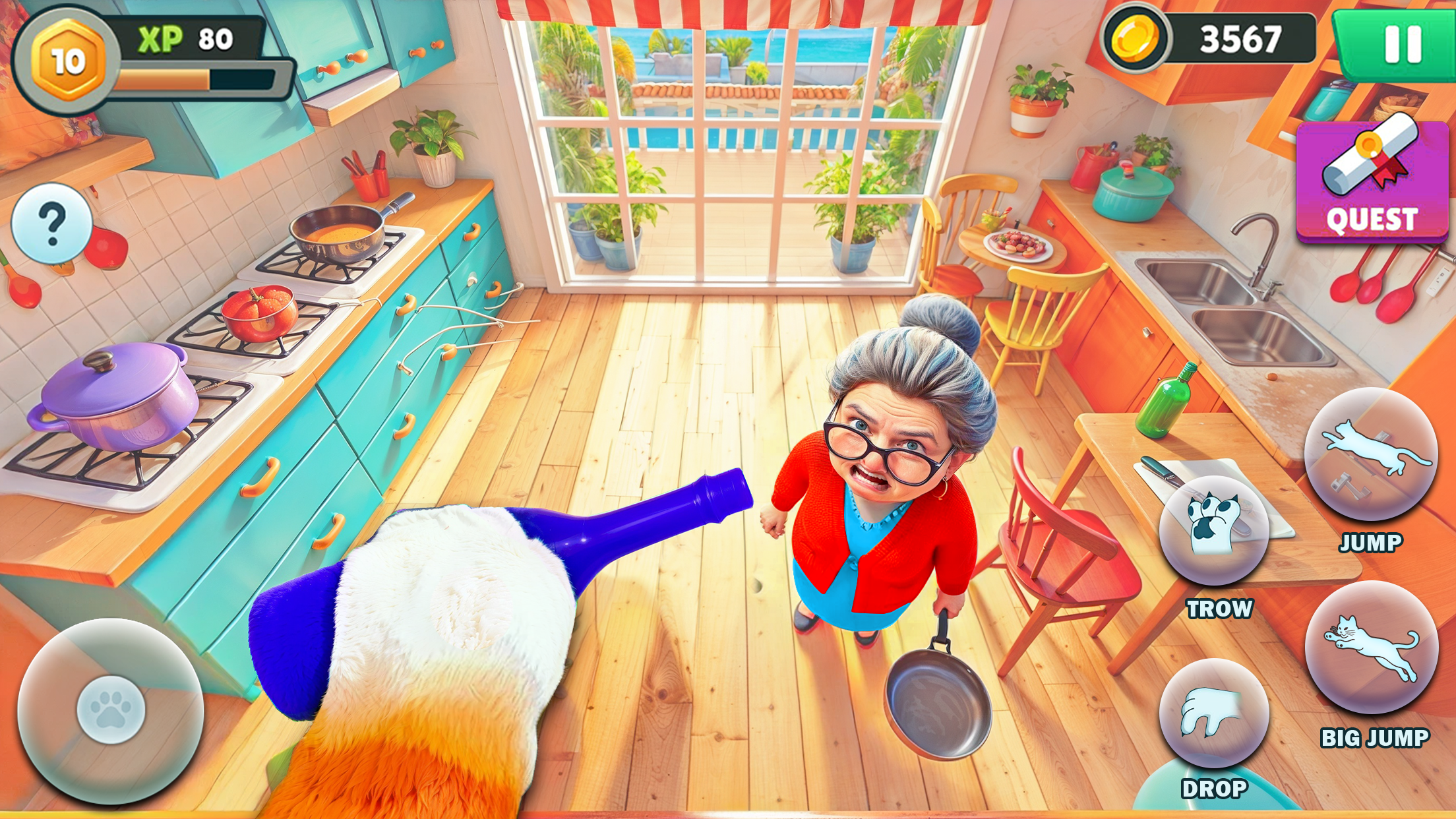 اسکرین شات 3 بازی Bad Cat: Elder Gran Simulator