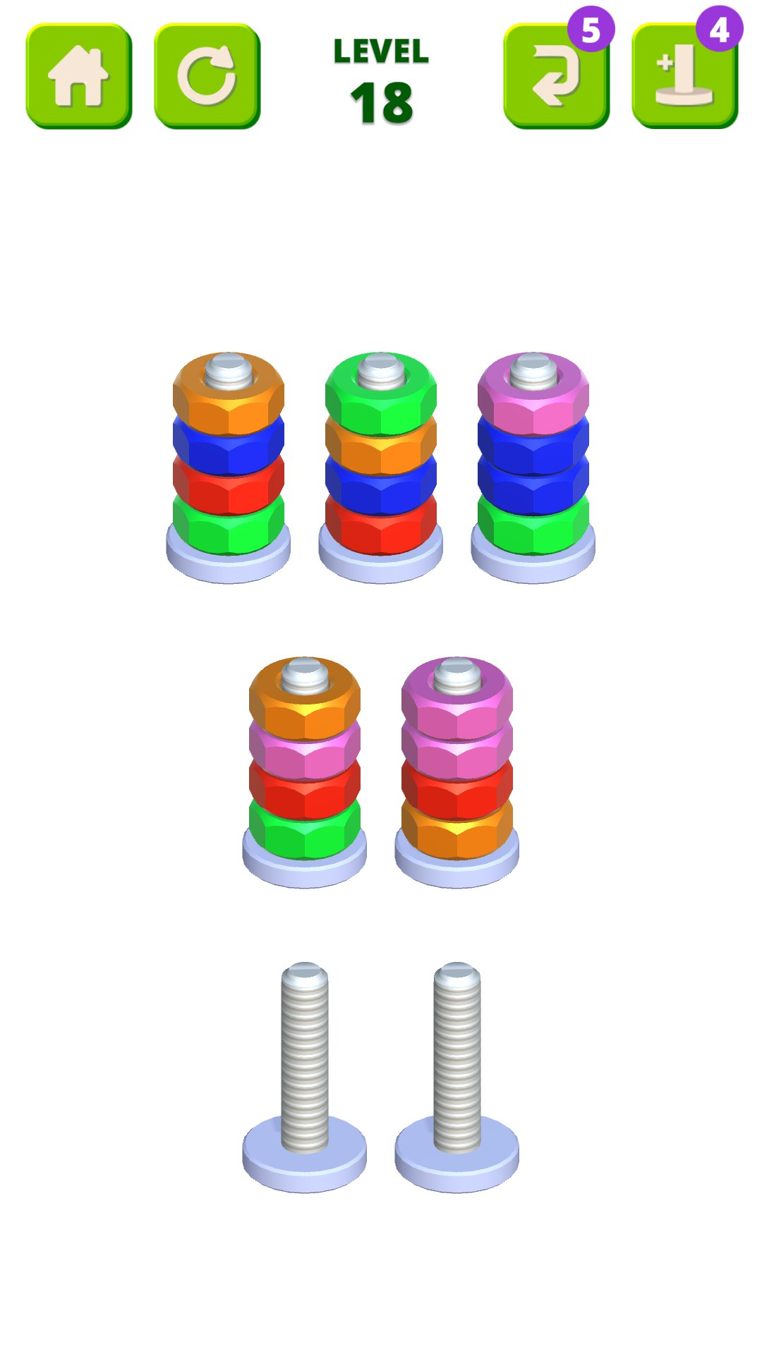 اسکرین شات 6 بازی Color Screw Sort: Nuts & Bolts