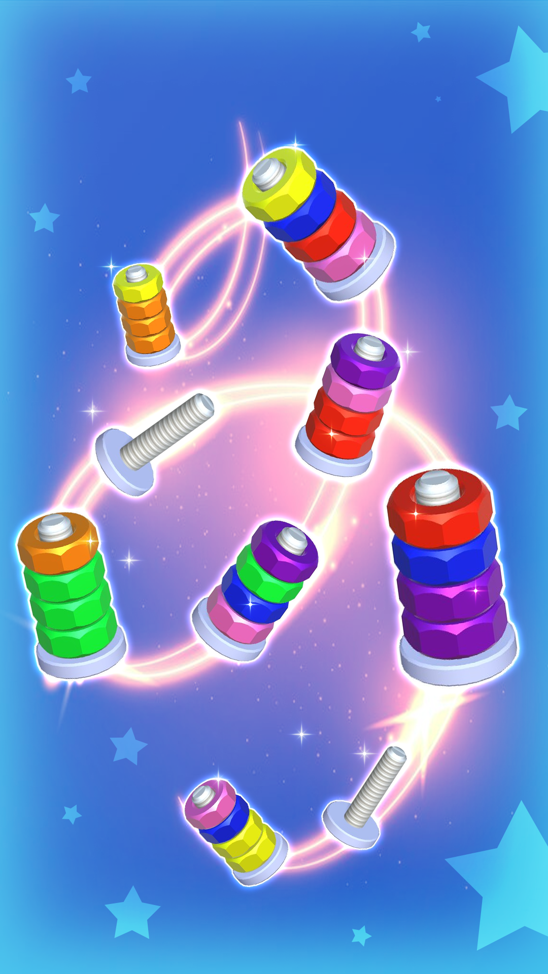 اسکرین شات 3 بازی Color Screw Sort: Nuts & Bolts