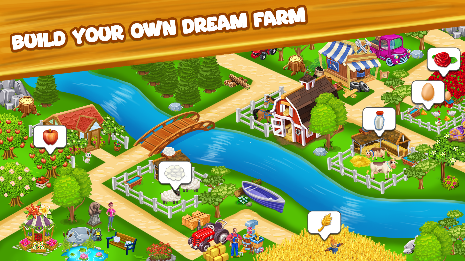 اسکرین شات 2 بازی Farm Day Farming Offline Games