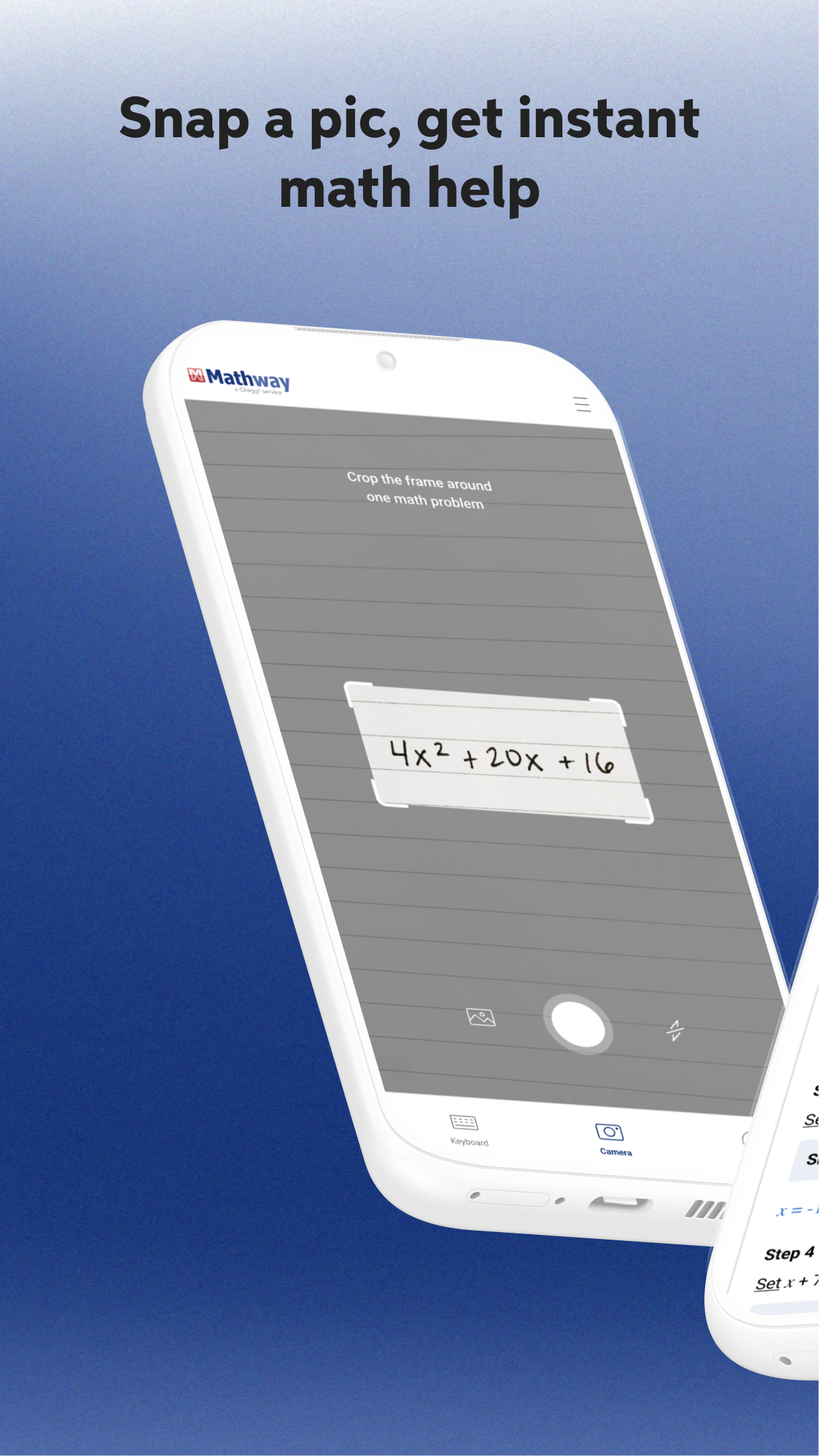 اسکرین شات برنامه Mathway: Scan & Solve Problems 1