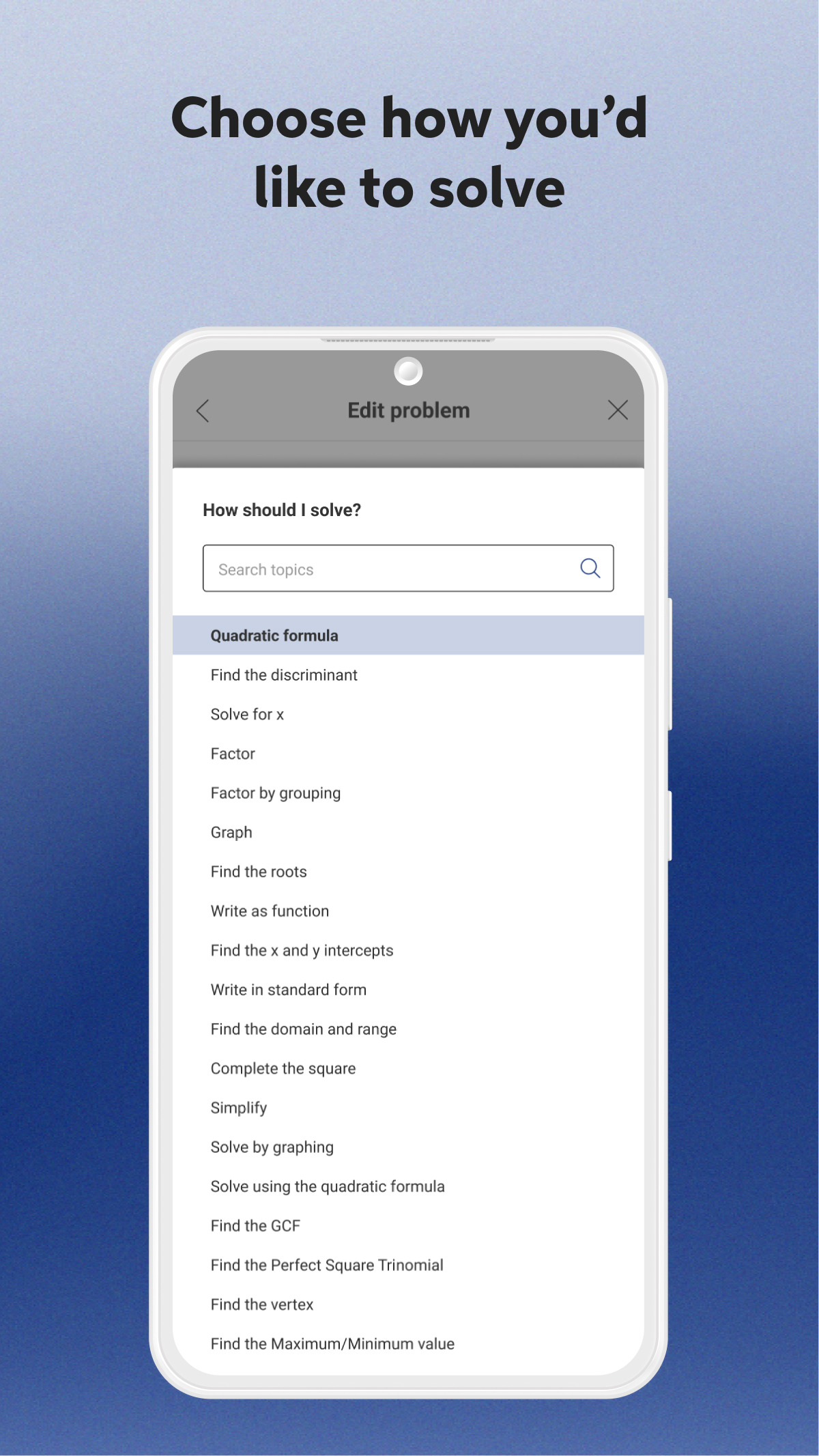 اسکرین شات 5 برنامه Mathway: Scan & Solve Problems
