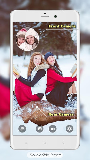 اسکرین شات 4 برنامه Double Side Camera