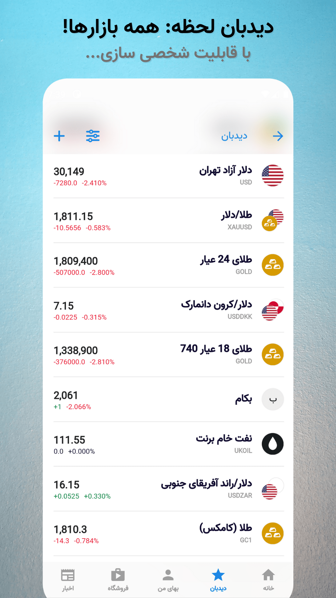 اسکرین شات برنامه بها: نرخ بازار پرداخت قبض شارژ 2
