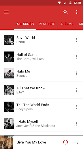 اسکرین شات 4 برنامه Free MP3 Music Download Player