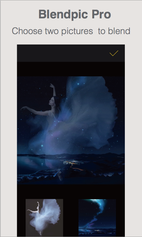 اسکرین شات 2 برنامه BlendPic photo blend  Pro