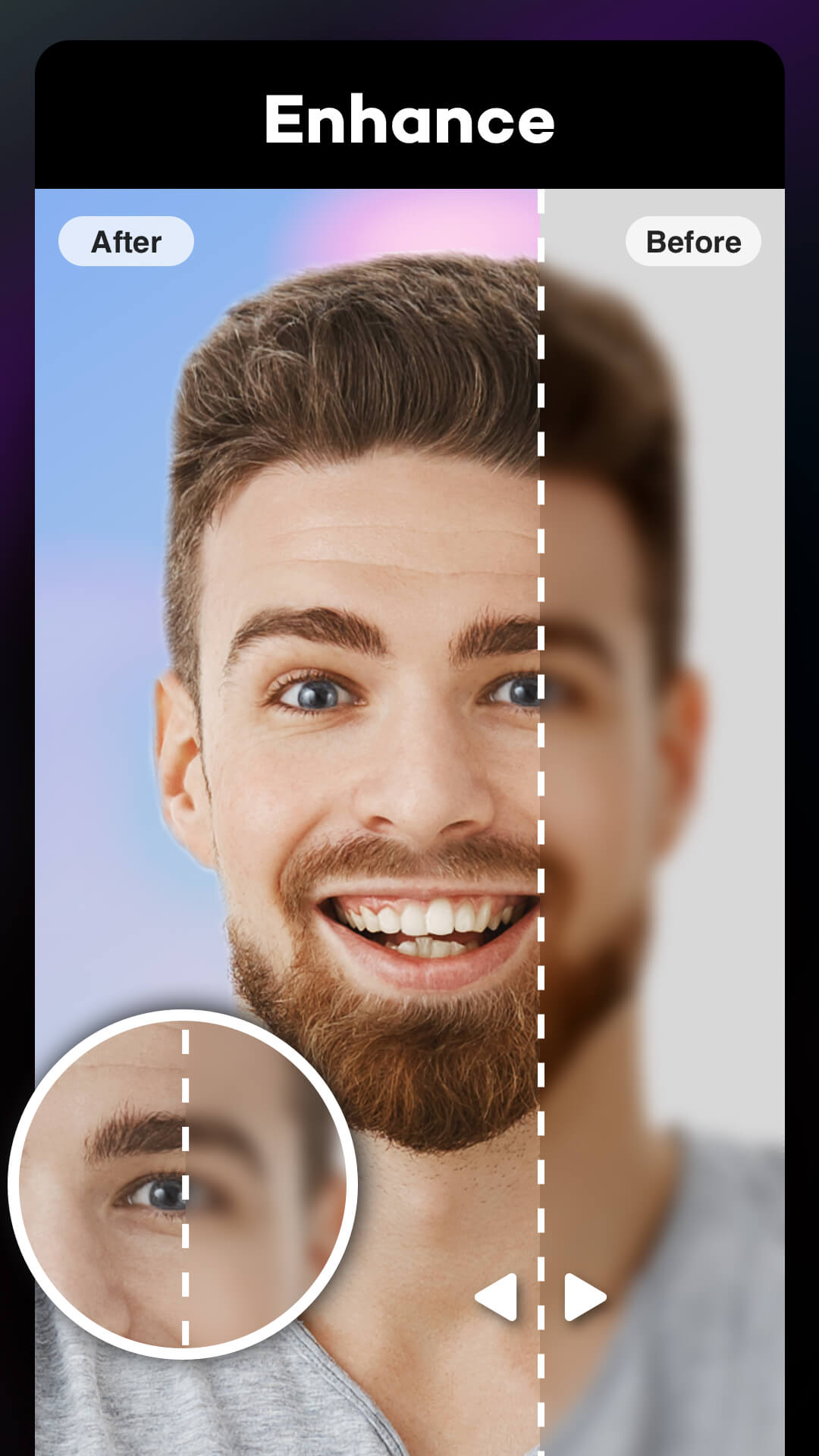 اسکرین شات 3 برنامه FaceLook - aging app face swap