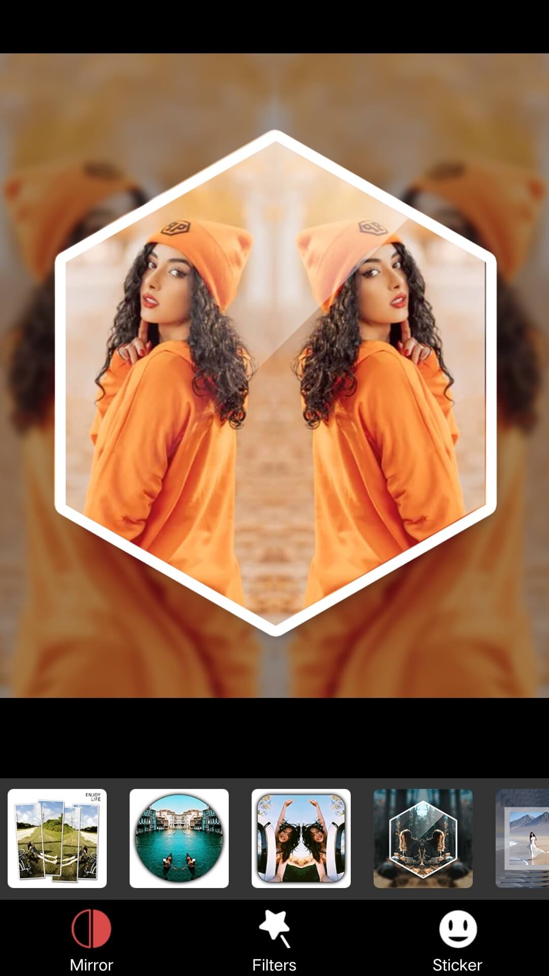 اسکرین شات 6 برنامه MirrorPic Mirror Photo Editor