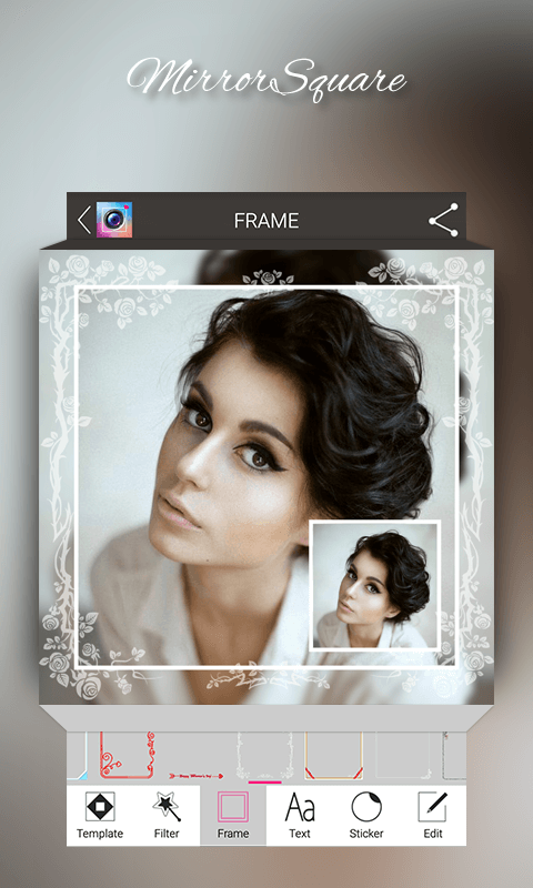 اسکرین شات 3 برنامه Square Mirror Photo