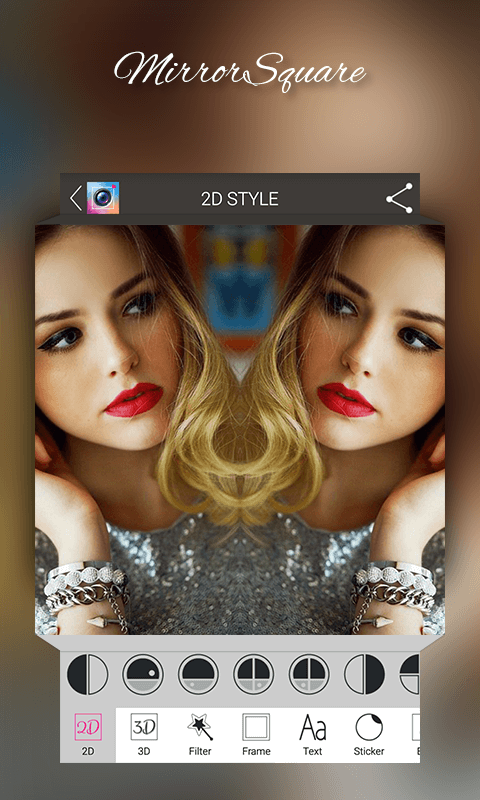 اسکرین شات 1 برنامه Square Mirror Photo