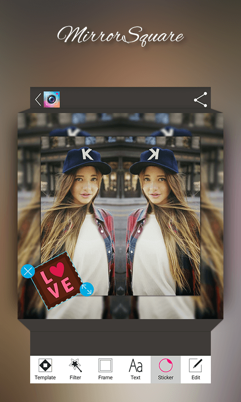 اسکرین شات 4 برنامه Square Mirror Photo