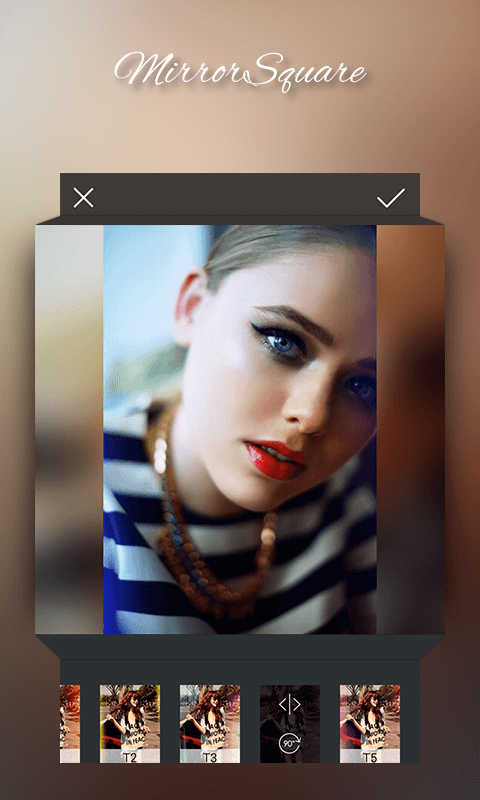 اسکرین شات 5 برنامه Square Mirror Photo