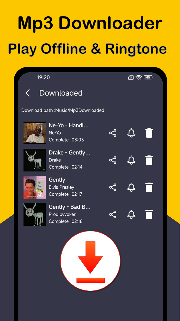 اسکرین شات 4 برنامه Mp3 Music Downloader + Player