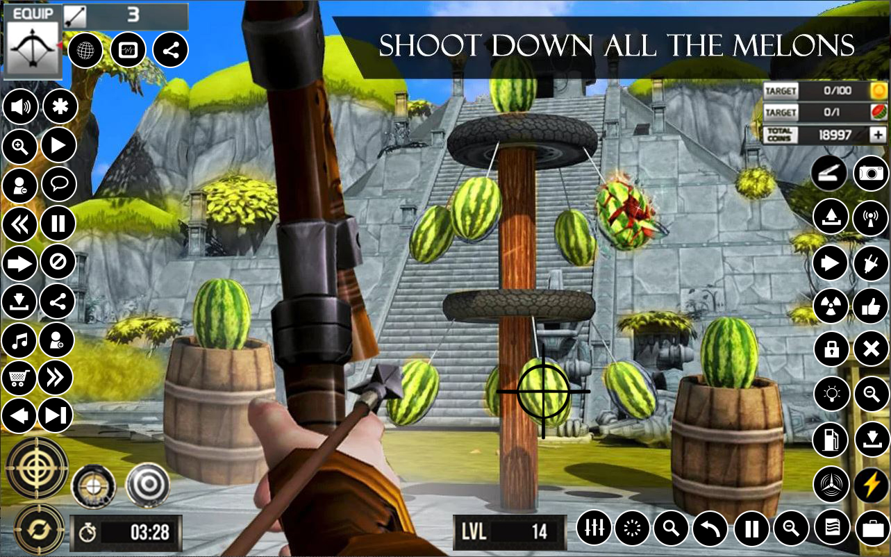 اسکرین شات 1 بازی Watermelon Archery Games 3D