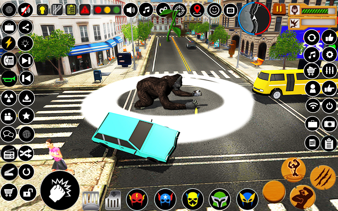اسکرین شات 7 بازی Angry Gorilla City Attack