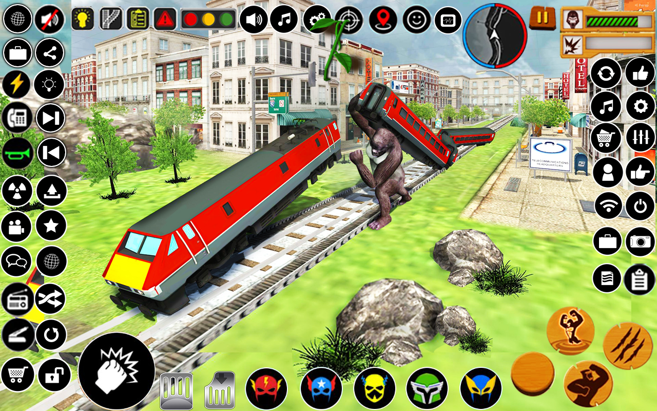 اسکرین شات 2 بازی Angry Gorilla City Attack