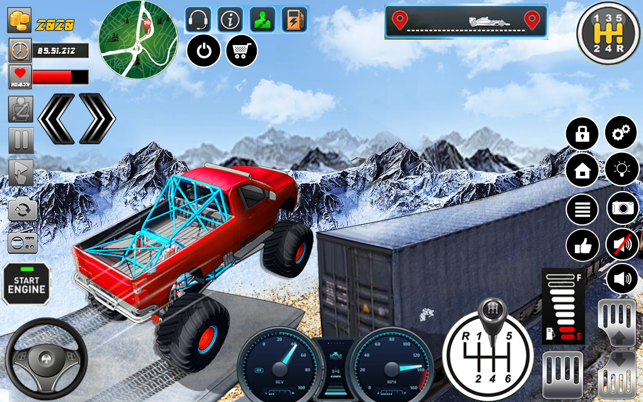 اسکرین شات 4 بازی Monster Truck Offroad Stunts