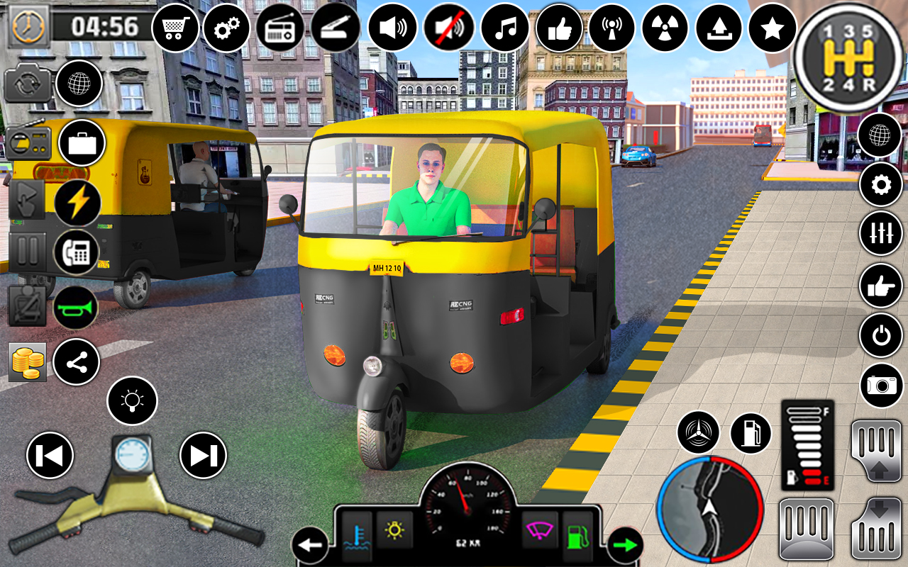 اسکرین شات 3 برنامه Tuk Tuk Rickshaw Driving Games