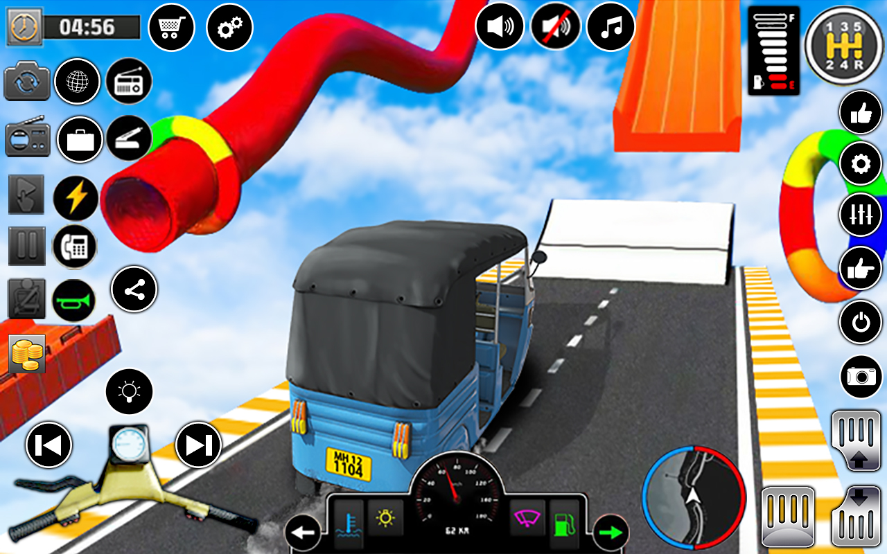 اسکرین شات 6 برنامه Tuk Tuk Rickshaw Driving Games