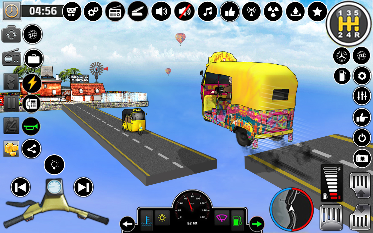 اسکرین شات 8 برنامه Tuk Tuk Rickshaw Driving Games