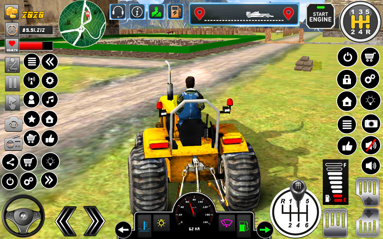 اسکرین شات 2 برنامه Tractor Farming Simulator Game