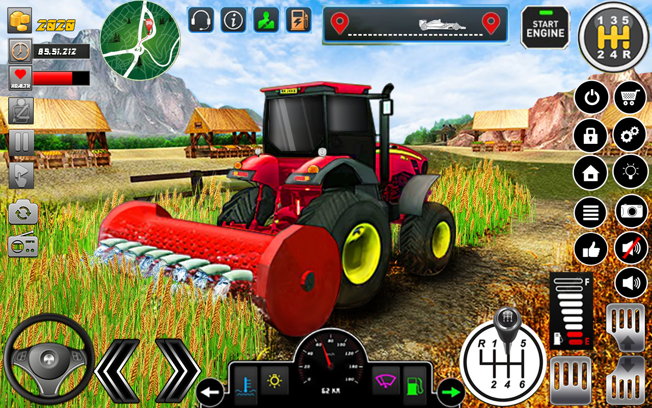 اسکرین شات 1 برنامه Tractor Farming Simulator Game