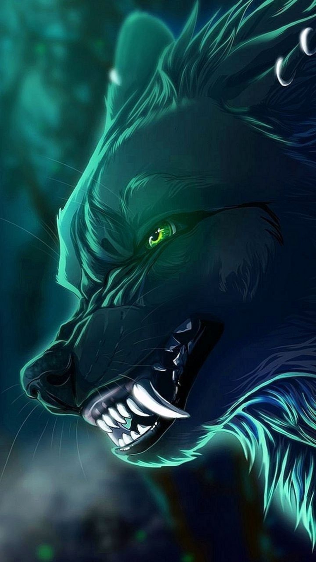 اسکرین شات 5 برنامه Black Wolf Wallpapers
