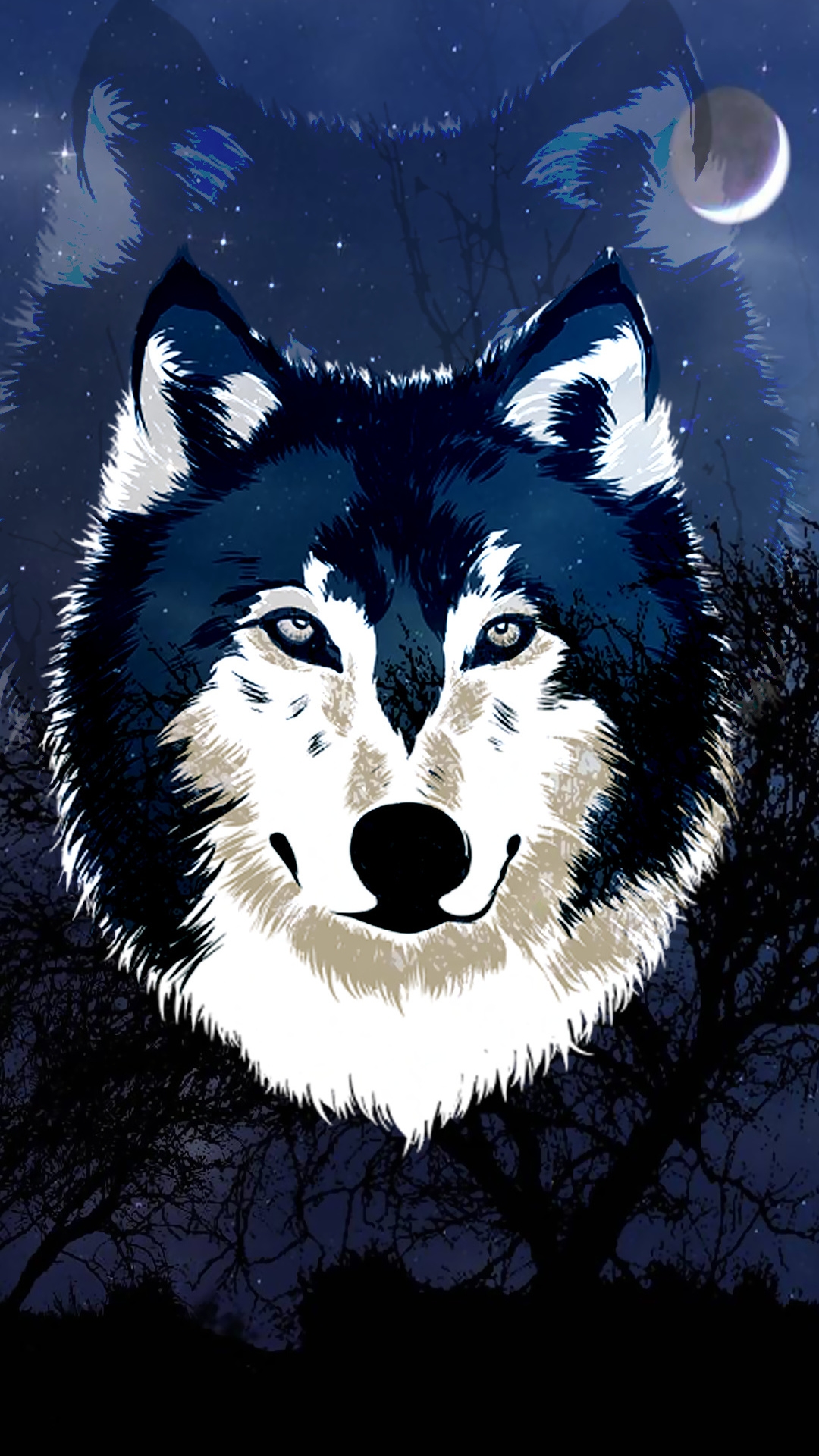 اسکرین شات 6 برنامه Black Wolf Wallpapers