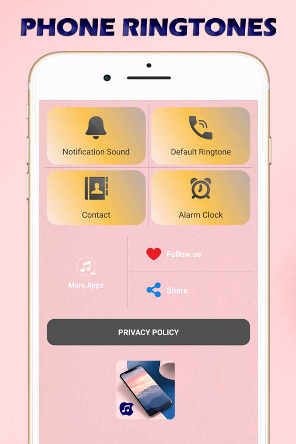 اسکرین شات 5 برنامه Phone Ringtones