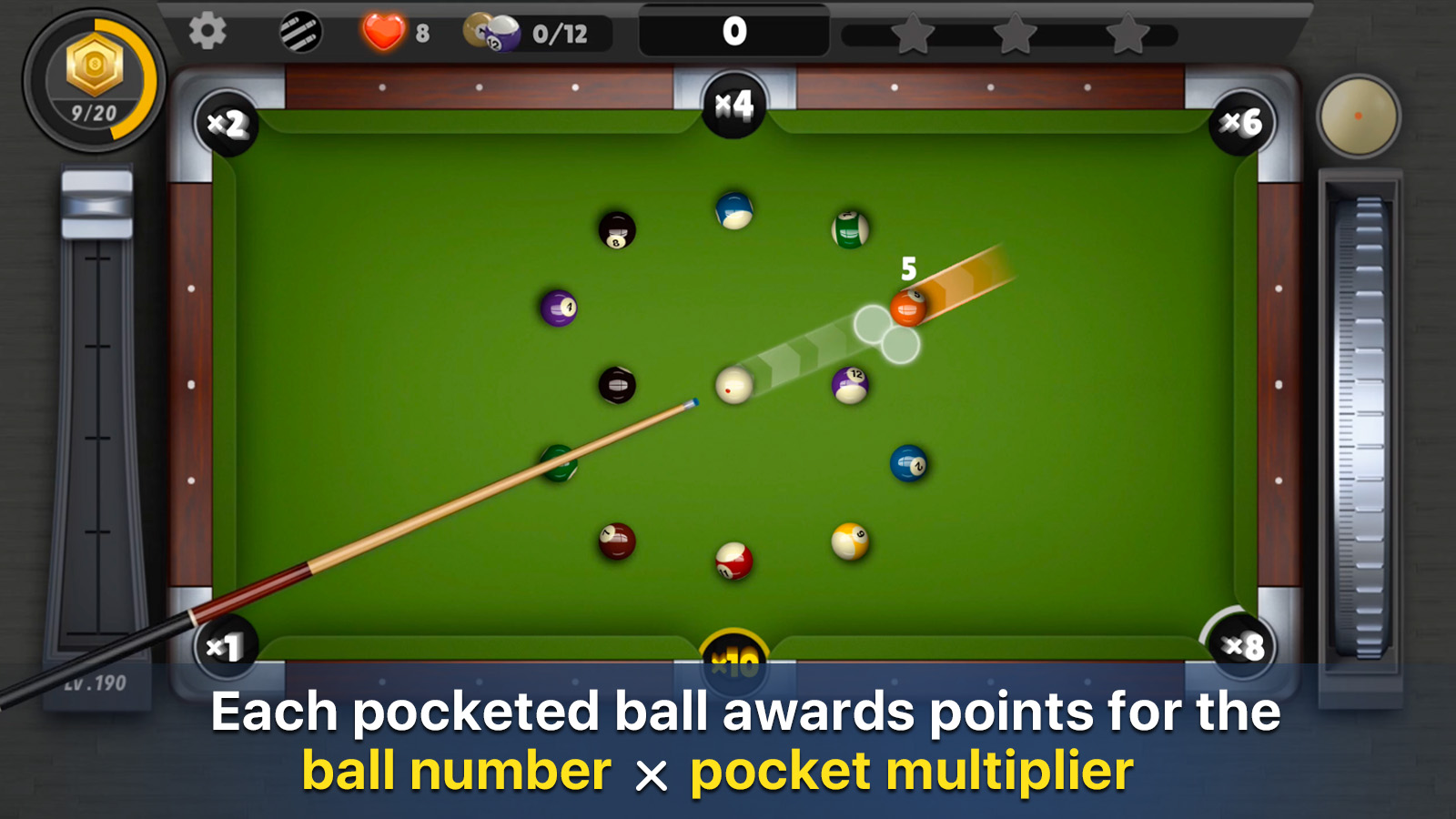 اسکرین شات 1 بازی Billiards Nation