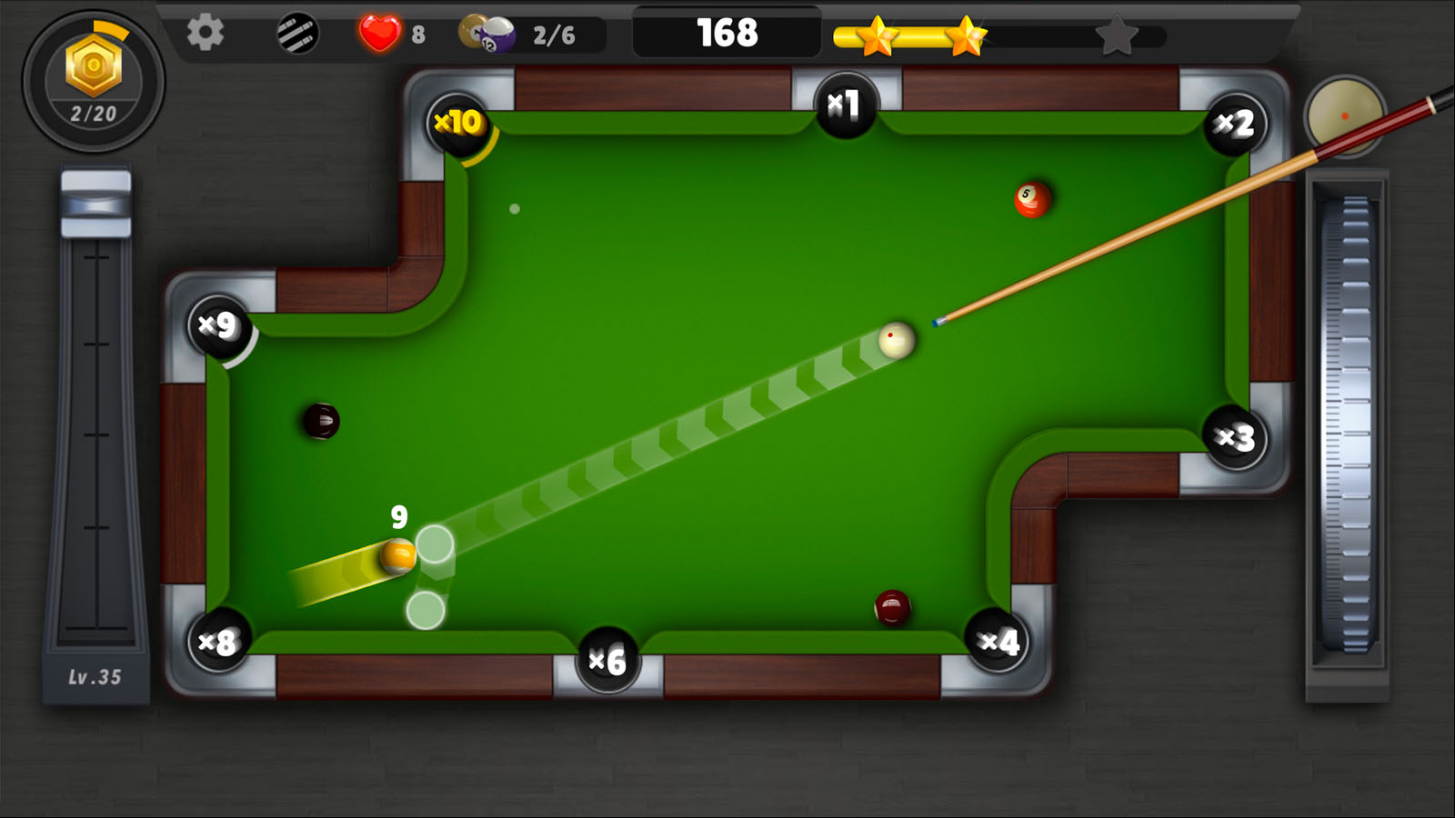 اسکرین شات 4 بازی Billiards Nation