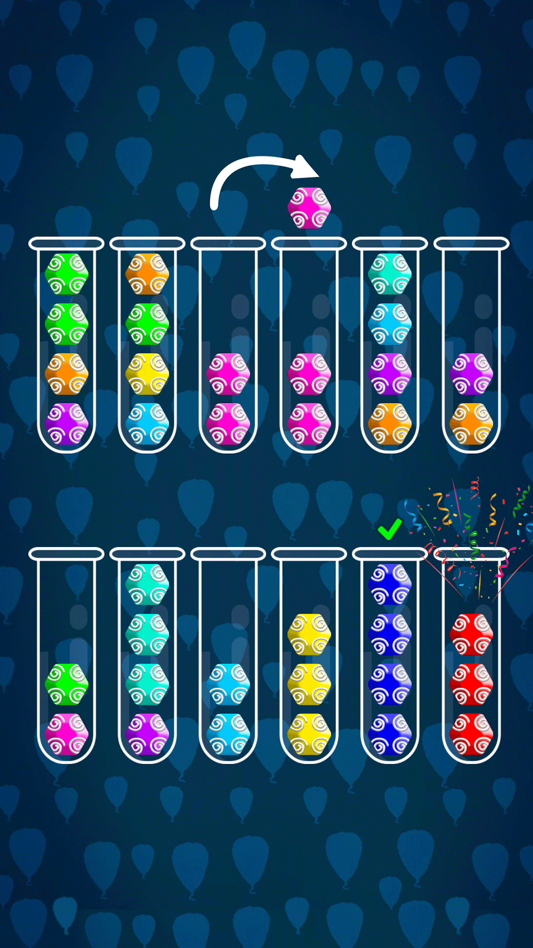 اسکرین شات 6 بازی Ball Sort : Color Puzzle Game