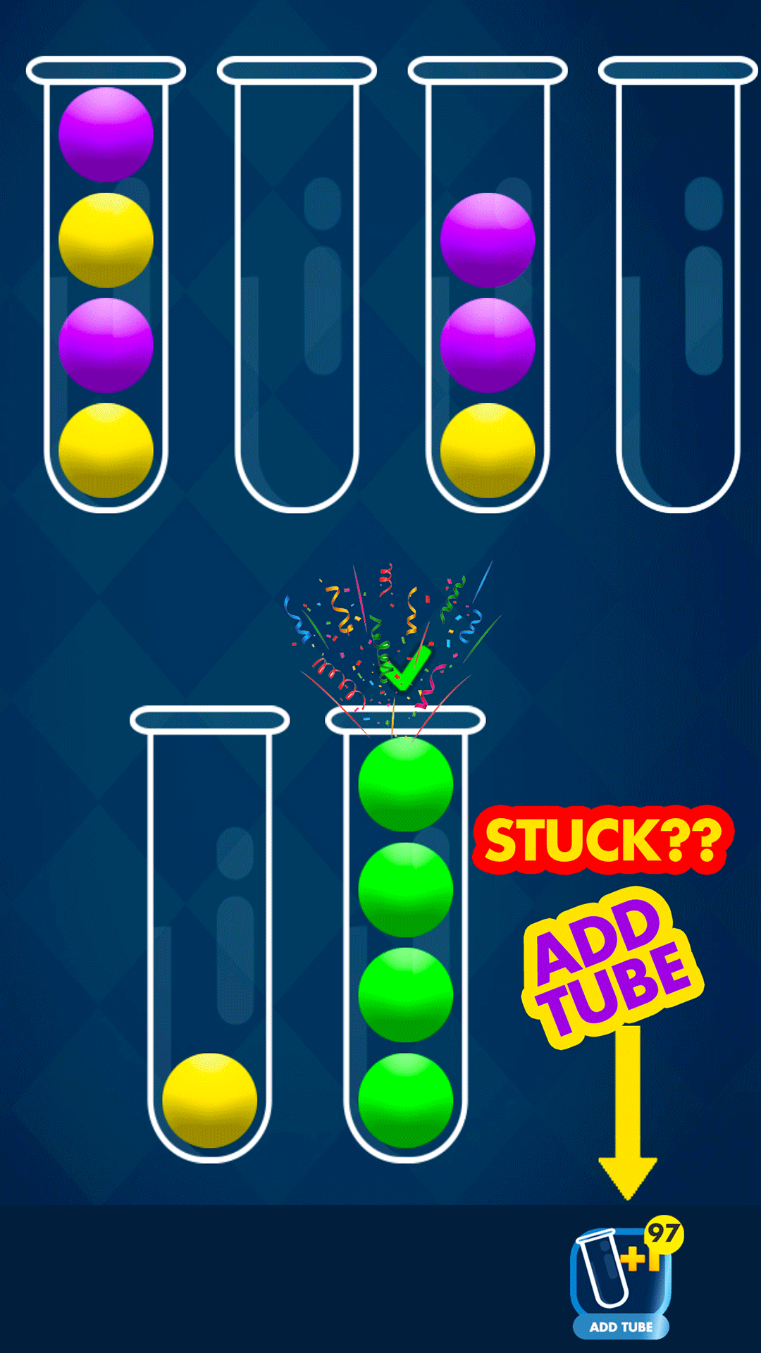 اسکرین شات 1 بازی Ball Sort : Color Puzzle Game