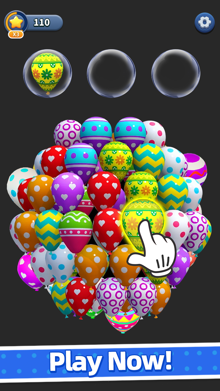 اسکرین شات 7 بازی Balloon Triple Match: Match 3D