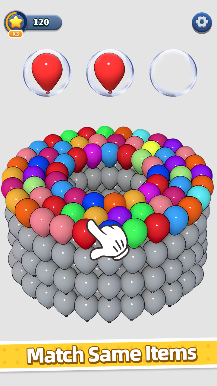 اسکرین شات 7 بازی Balloon Triple Match: Match 3D