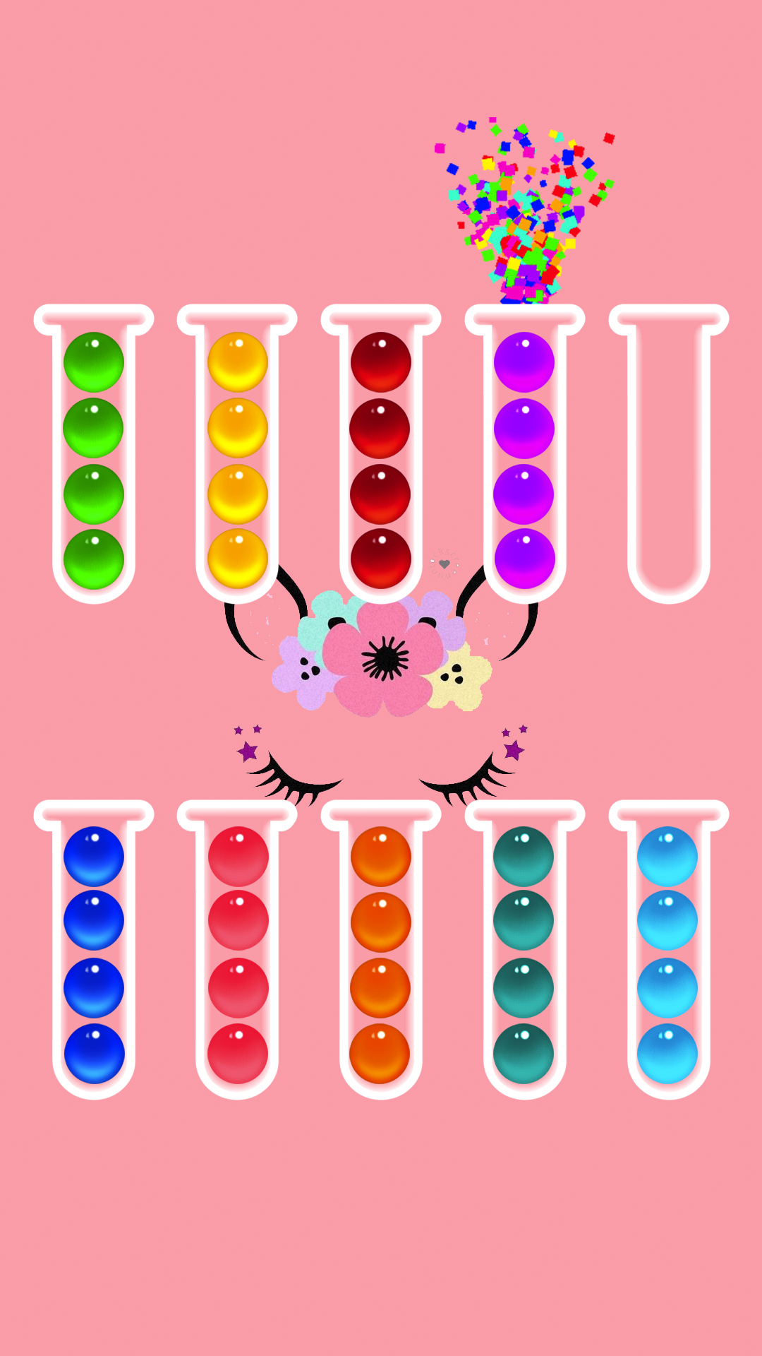اسکرین شات 1 بازی Sort It 2D - Ball Sort Puzzle