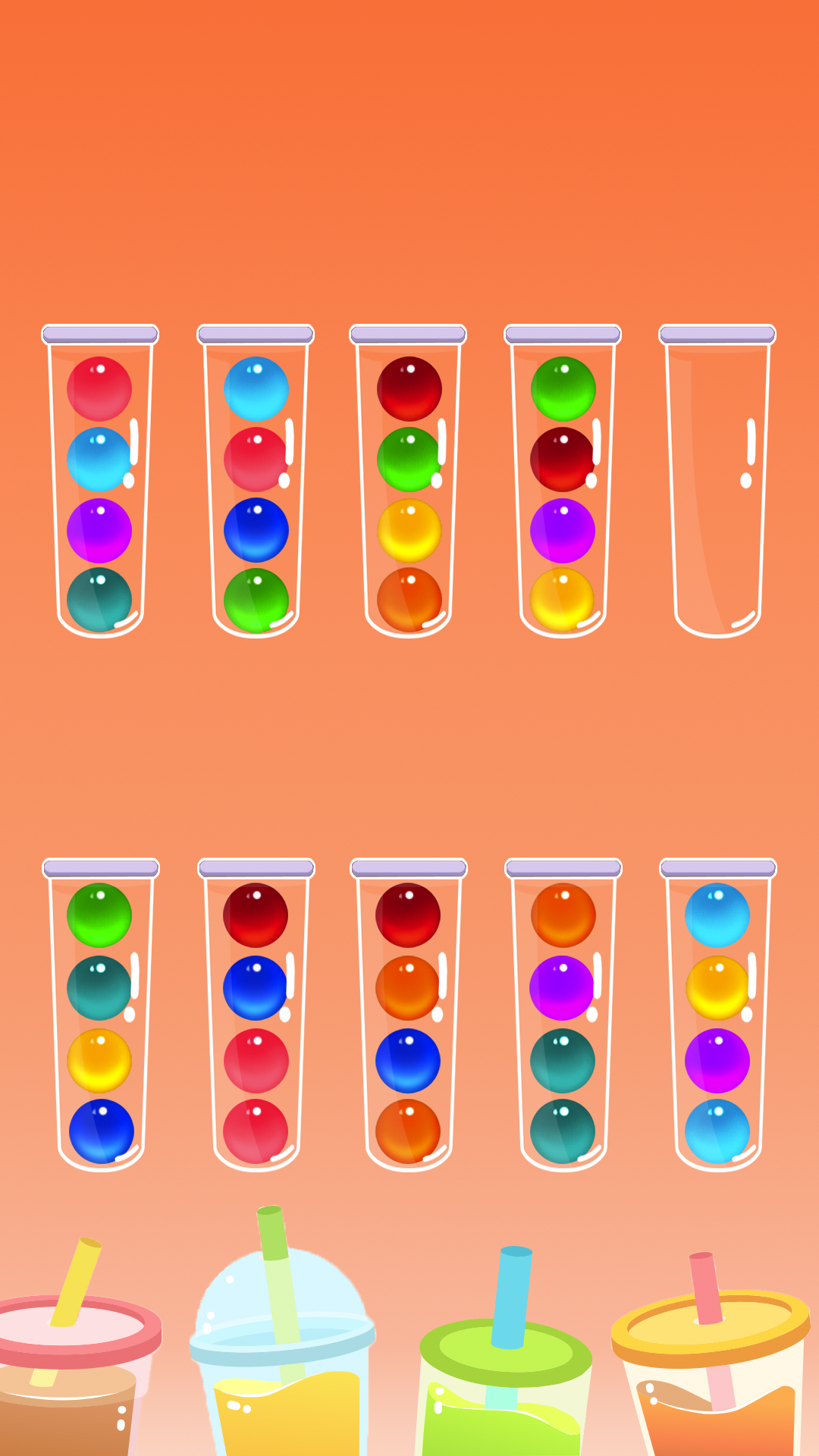اسکرین شات 4 بازی Sort It 2D - Ball Sort Puzzle