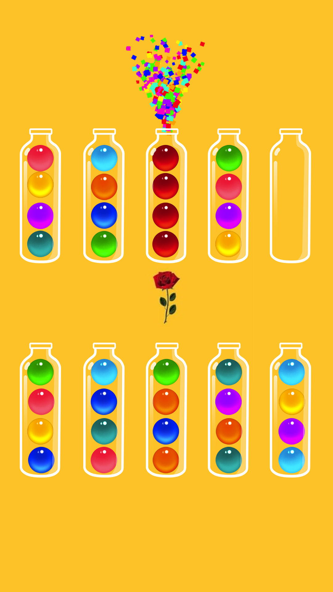 اسکرین شات 3 بازی Sort It 2D - Ball Sort Puzzle