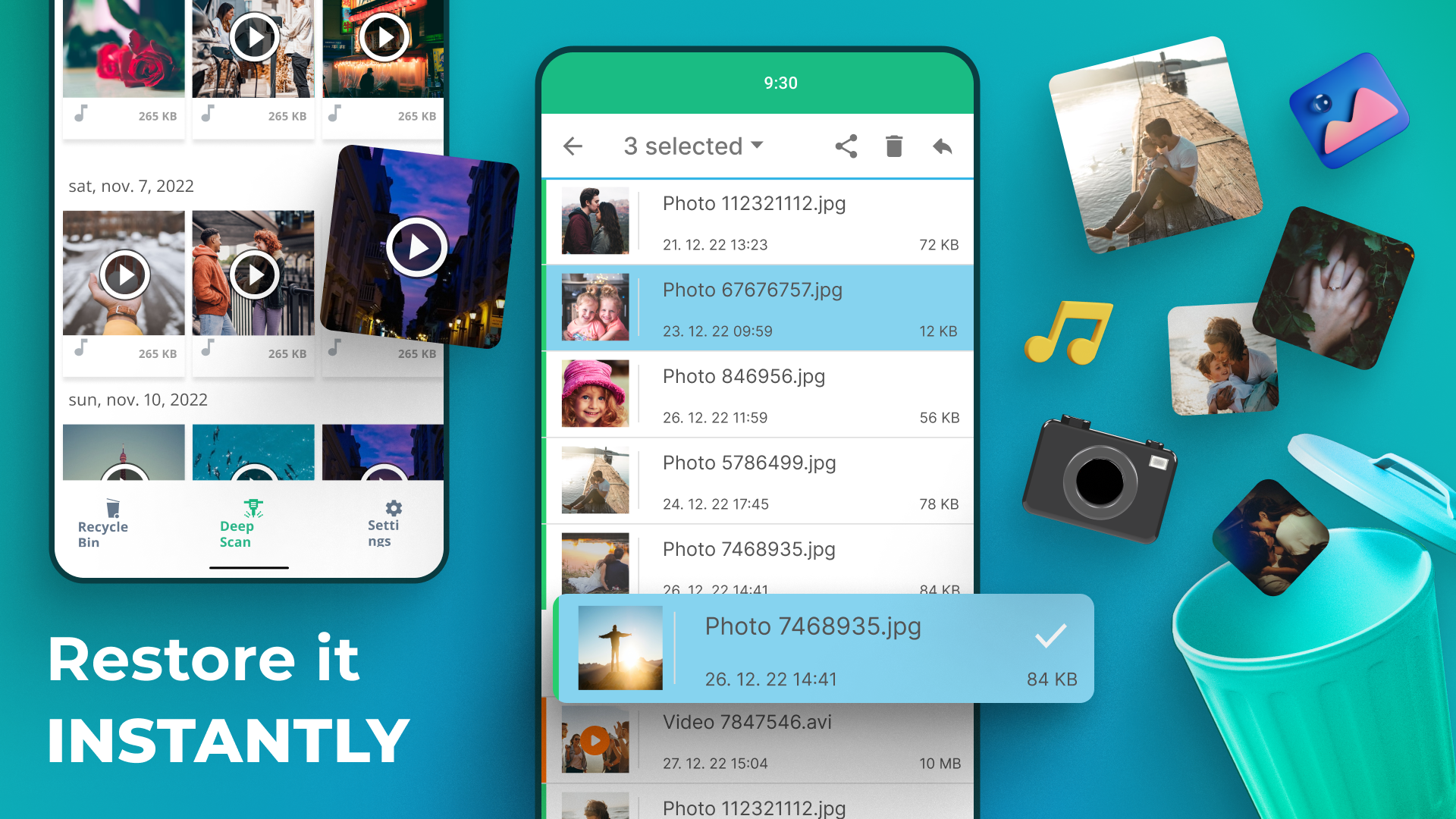 اسکرین شات 2 برنامه Dumpster: Photo/Video Recovery