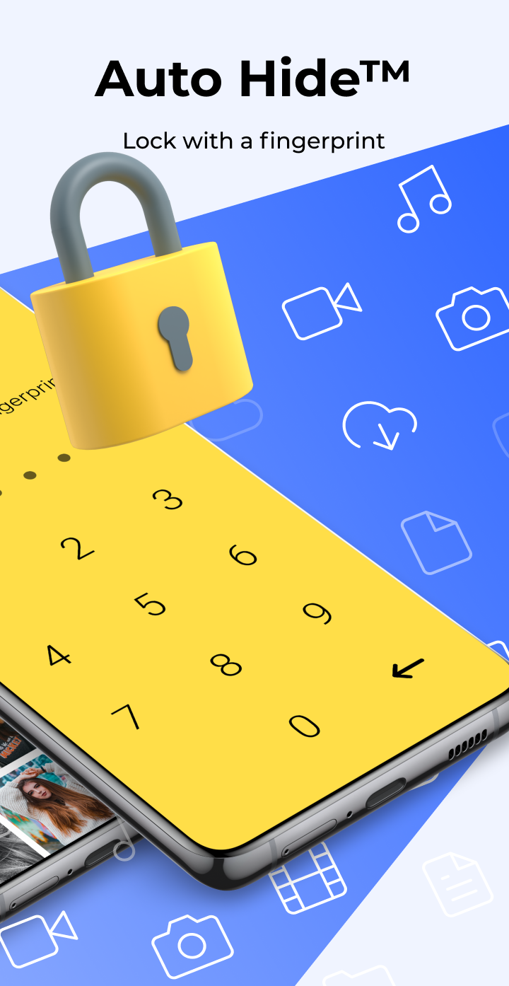 اسکرین شات 2 برنامه Cover Photo Lock - Hide Photos