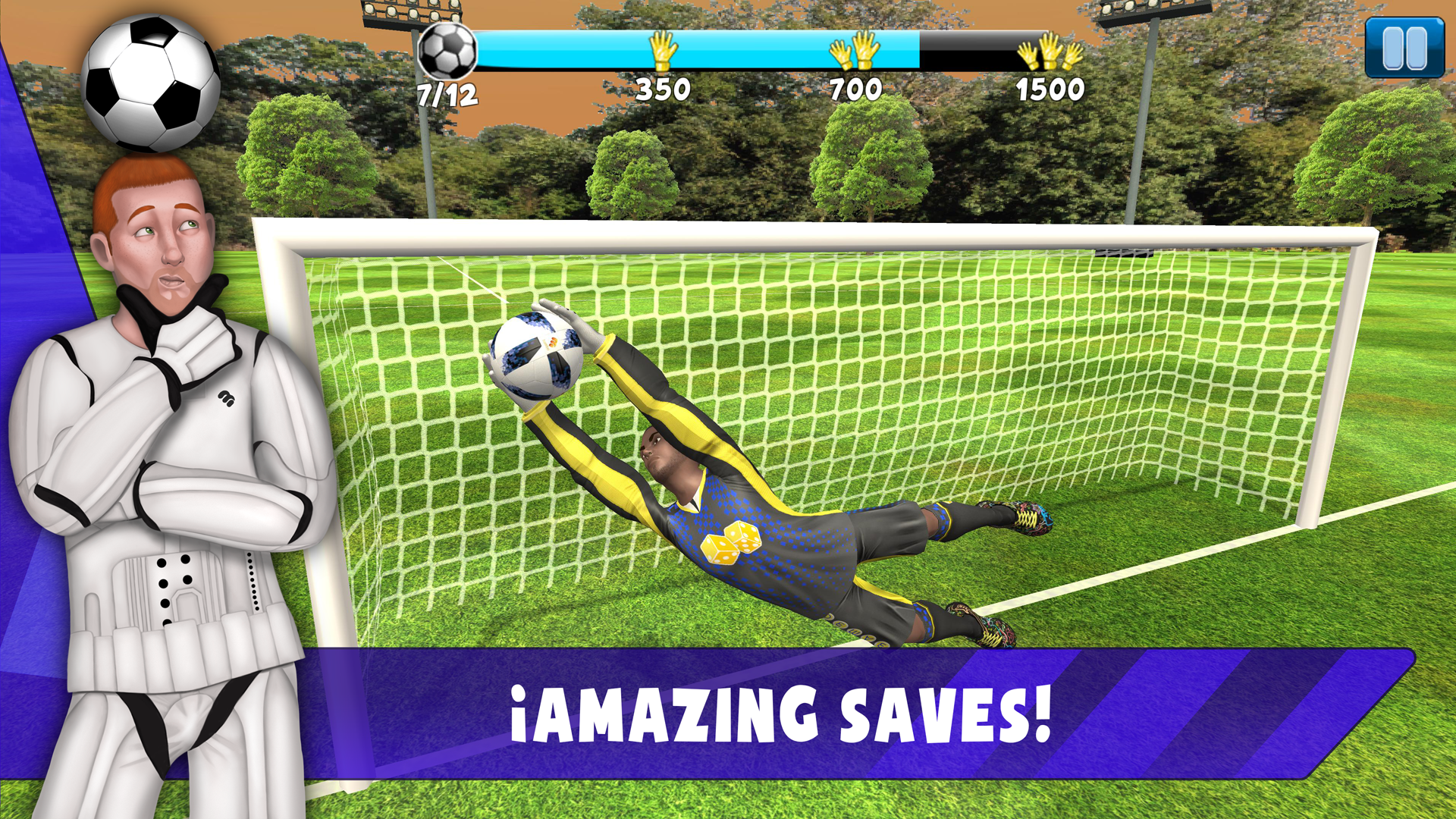 اسکرین شات 2 بازی Soccer Goalkeeper: Match Hero