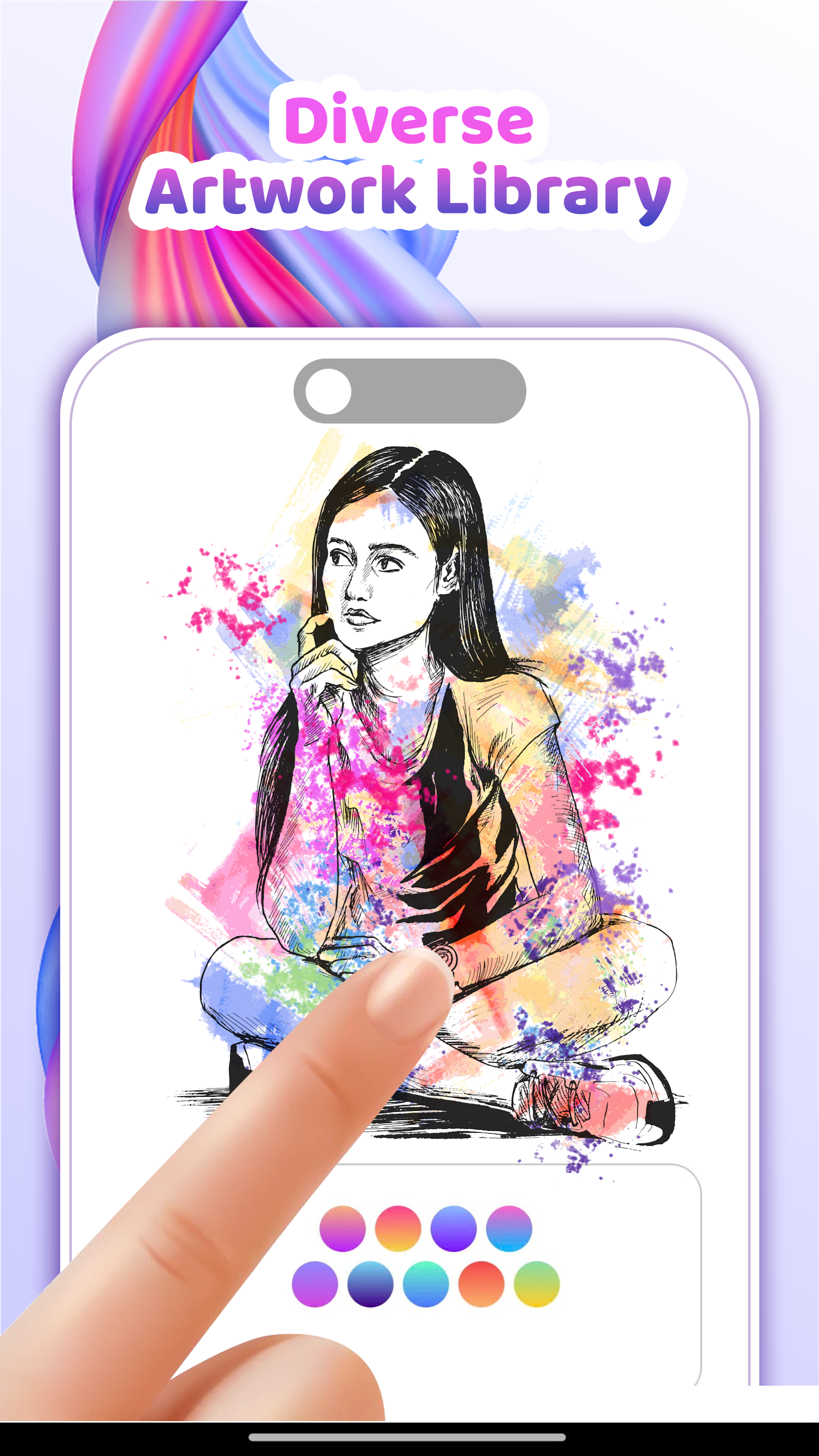 اسکرین شات 1 برنامه Pop Color: Painting & Coloring