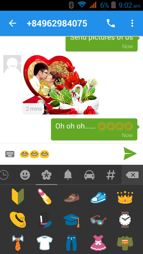 اسکرین شات 1 برنامه Messaging SMS