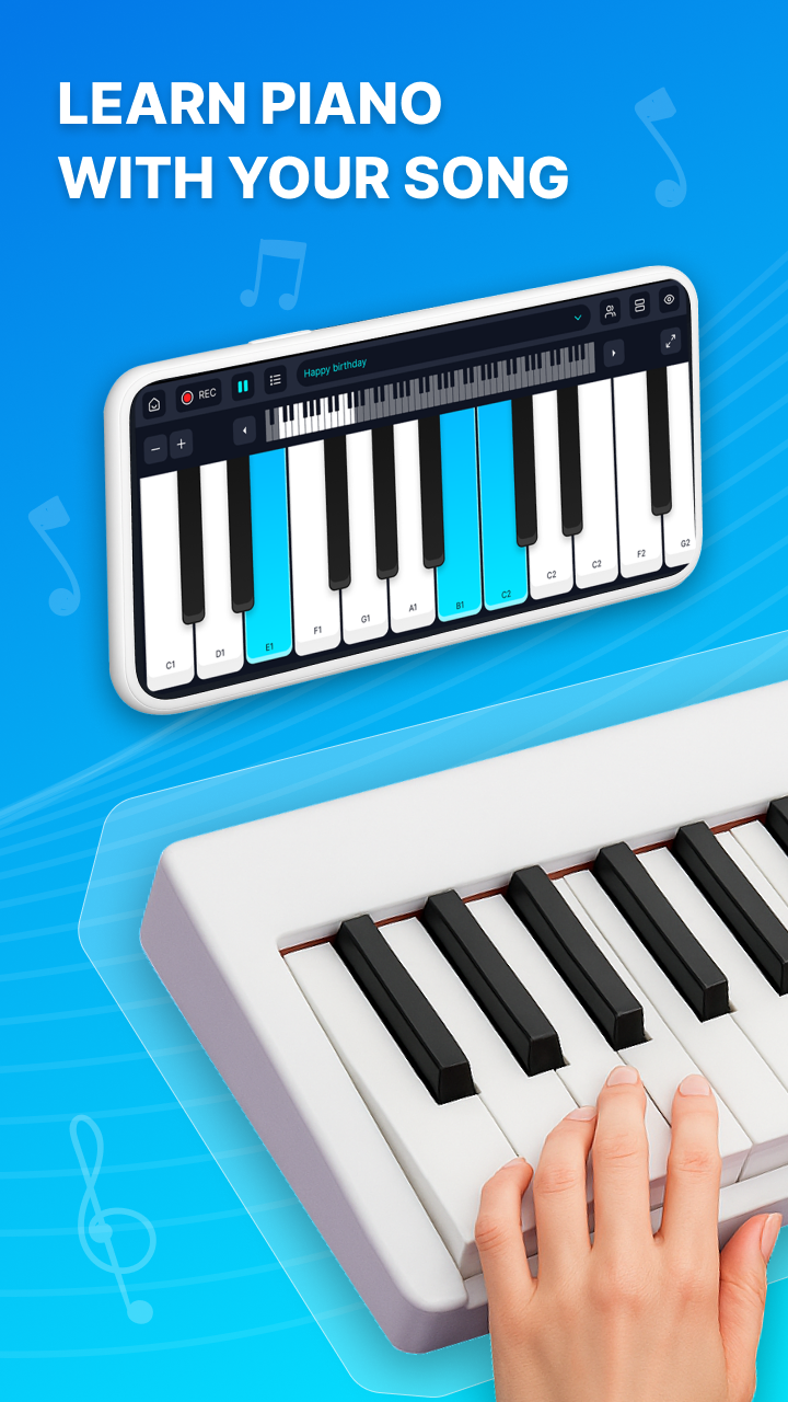 اسکرین شات 1 برنامه BandBox: Piano & Instruments