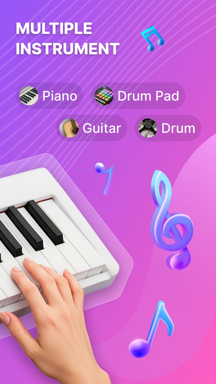 اسکرین شات 2 برنامه BandBox: Piano & Instruments