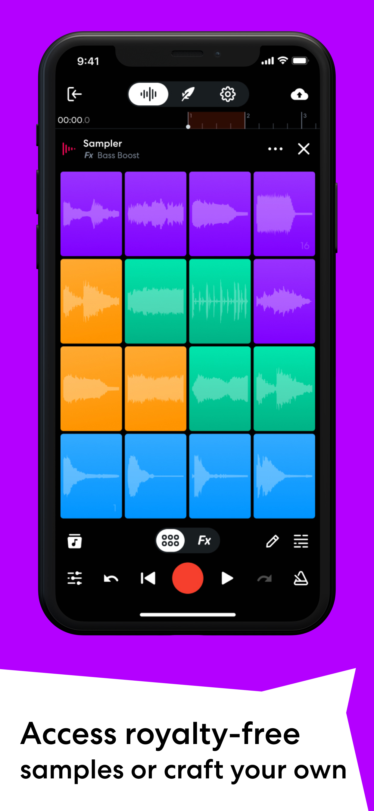 اسکرین شات 2 برنامه BandLab – Music Making Studio